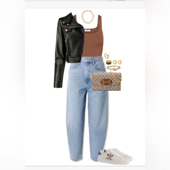 Babaton Aritzia contour brown square neck bodysuit. Large - Picture 3 of 12